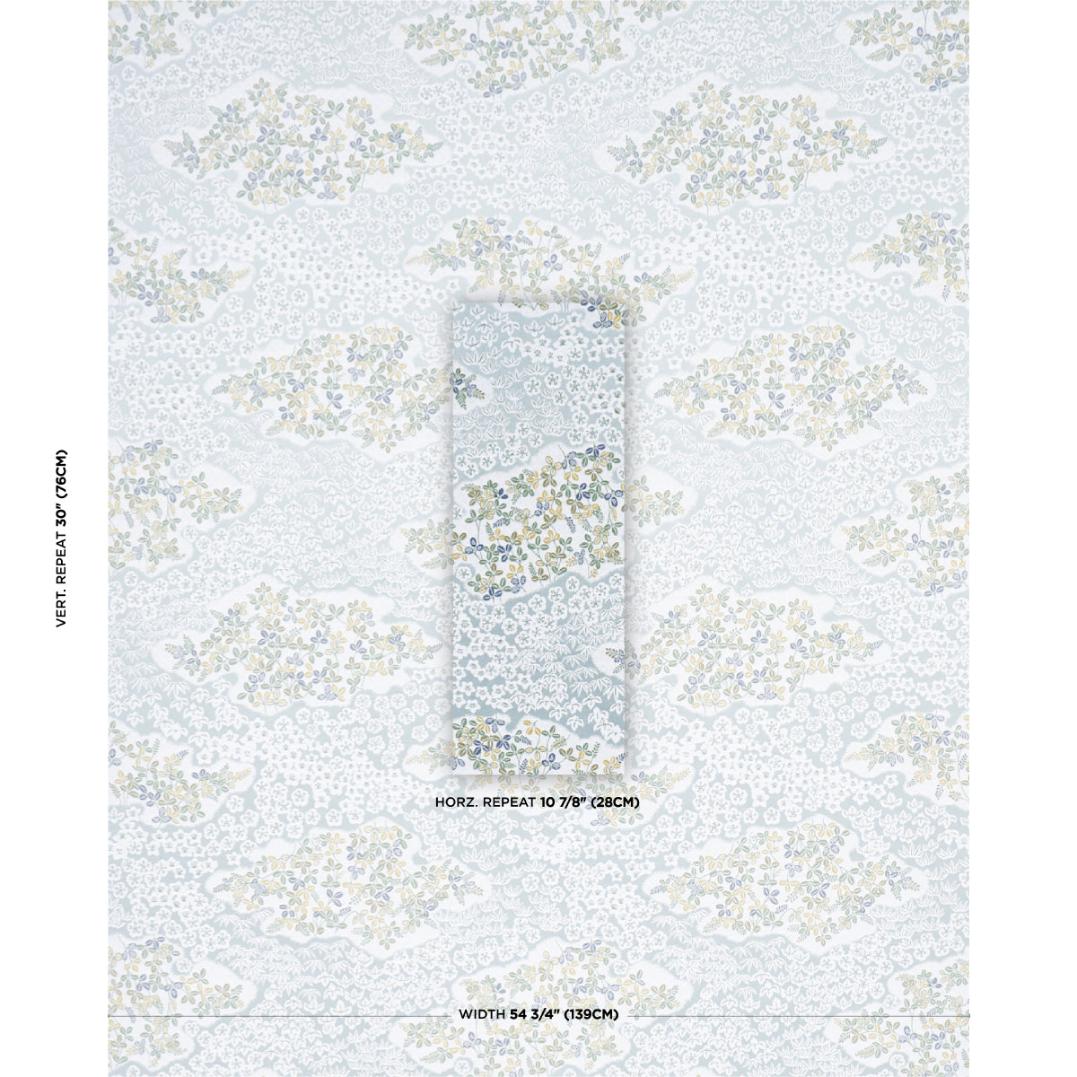 Lorene fabric in sky color - pattern number 85642 - by Schumacher in the New Traditional collection