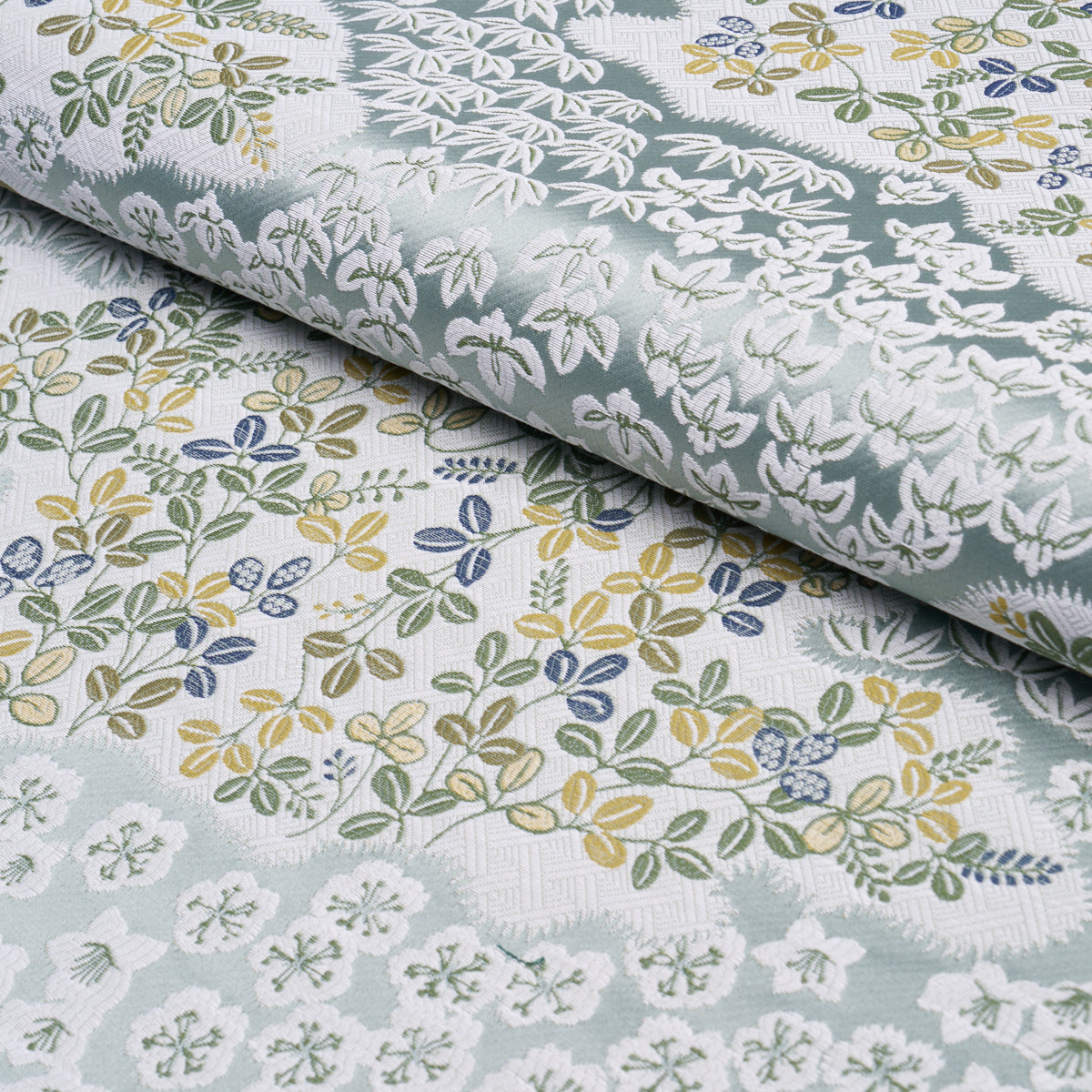 Lorene fabric in sky color - pattern number 85642 - by Schumacher in the New Traditional collection