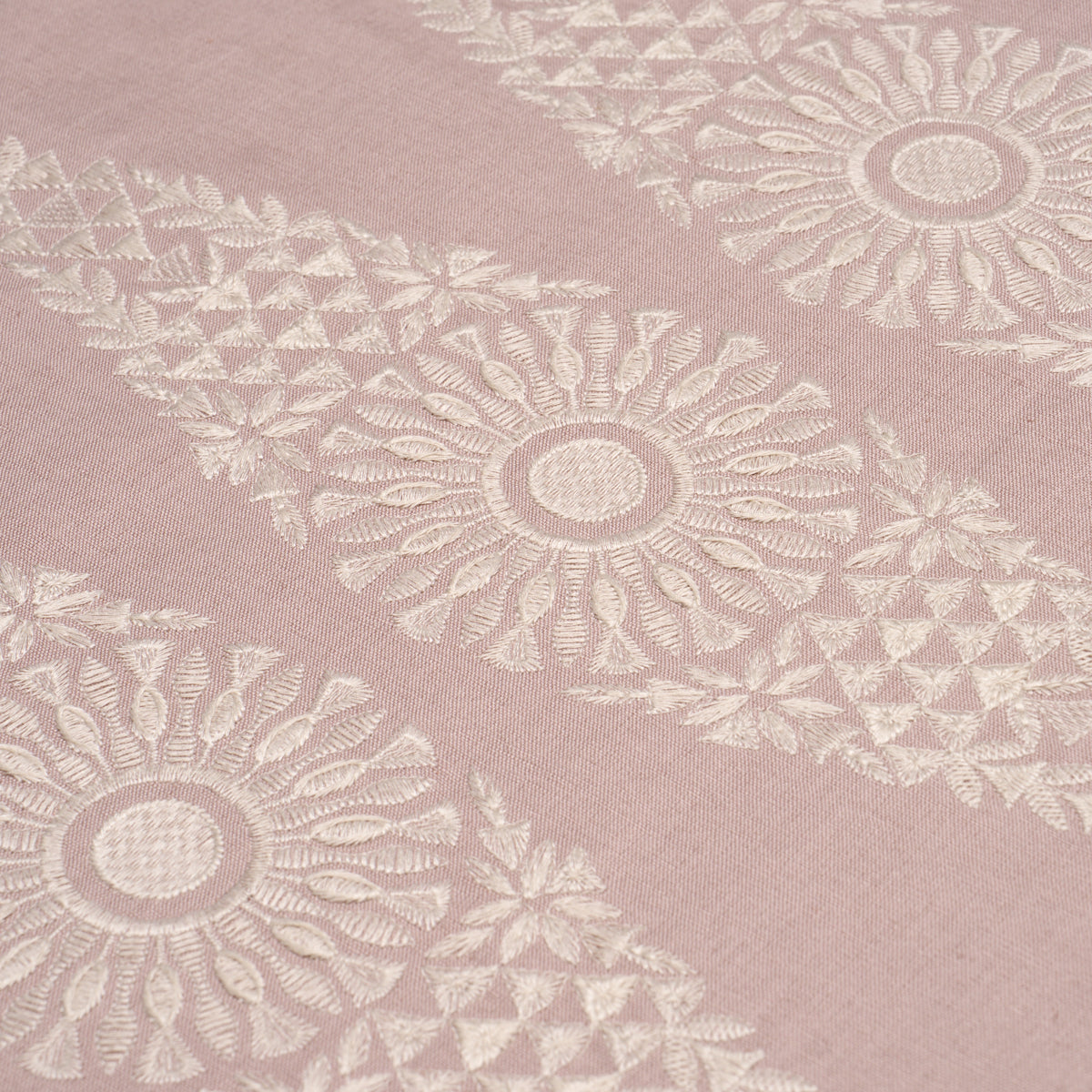 Tasmin Embroidery fabric in french lilac color - pattern number 85670 - by Schumacher in the New Traditional collection