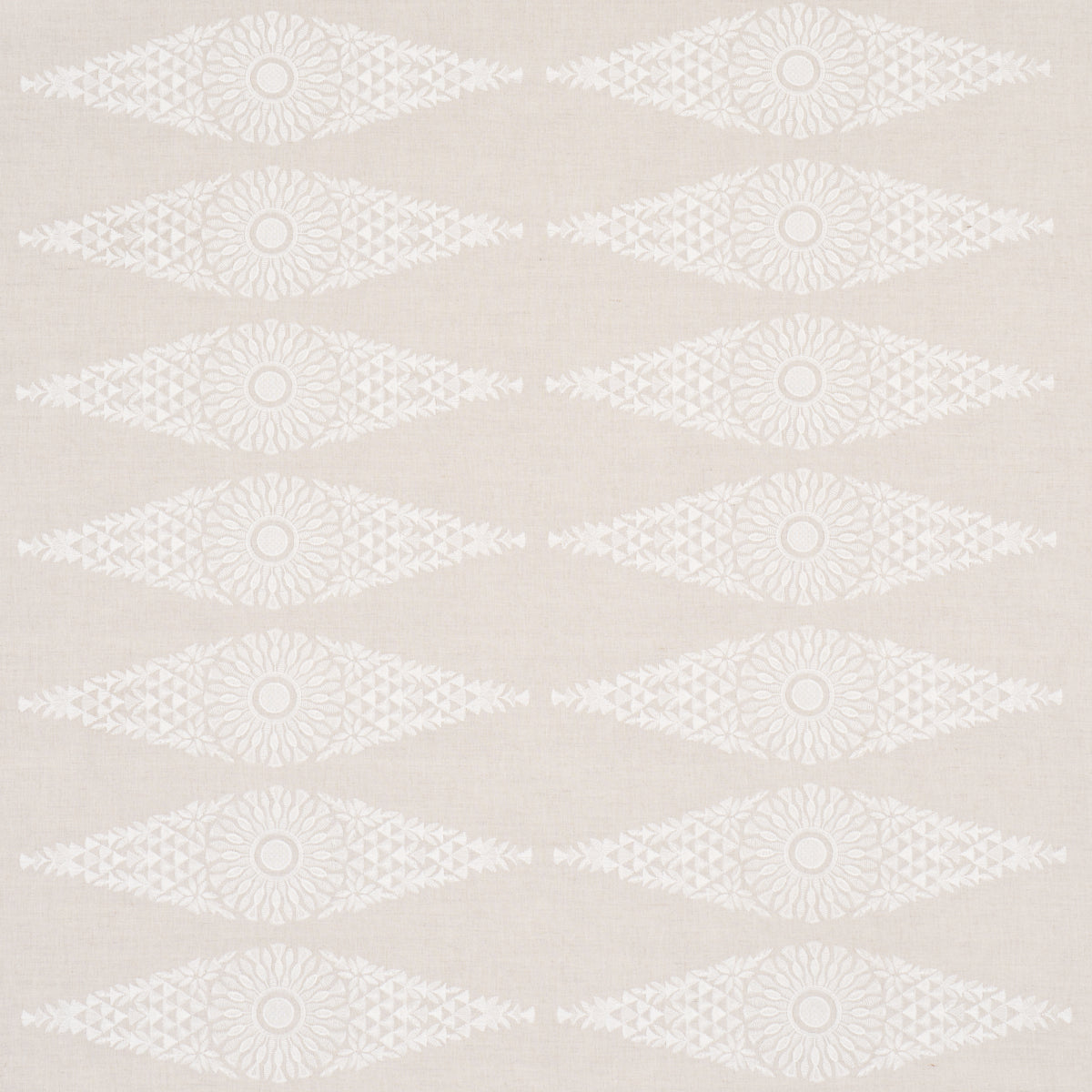 Tasmin Embroidery fabric in natural color - pattern number 85672 - by Schumacher in the New Traditional collection