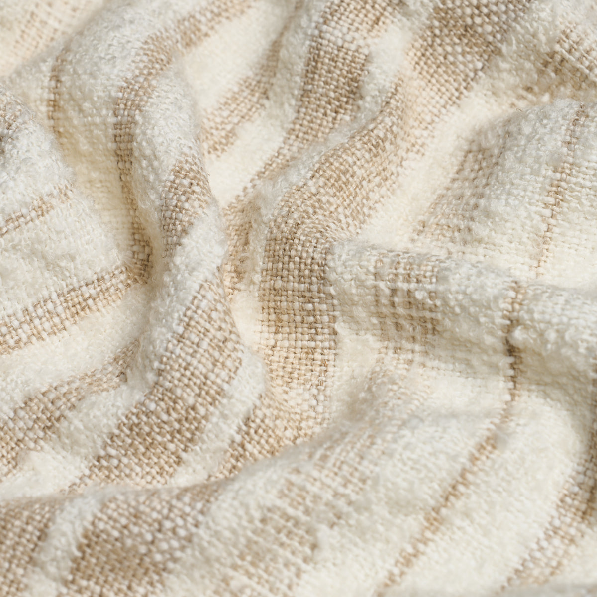 Eiger Casement fabric in ivory color - pattern number 85690 - by Schumacher in the Luxe Lodge collection