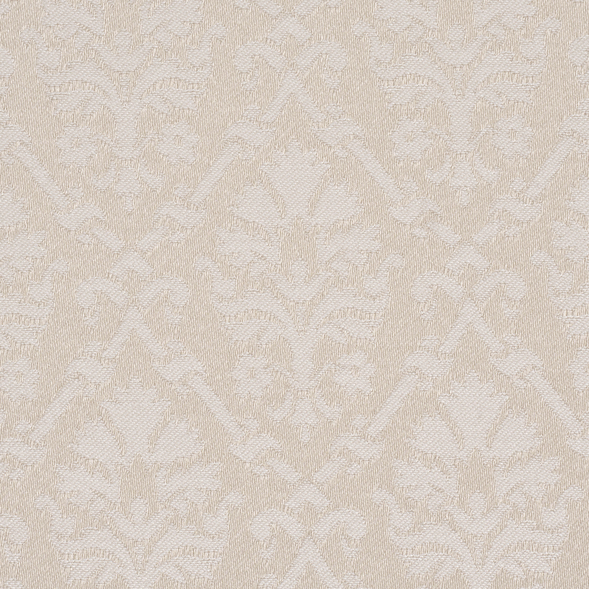 Grant Damask fabric in ivory color - pattern number 85723 - by Schumacher in the Mark D. Sikes collection