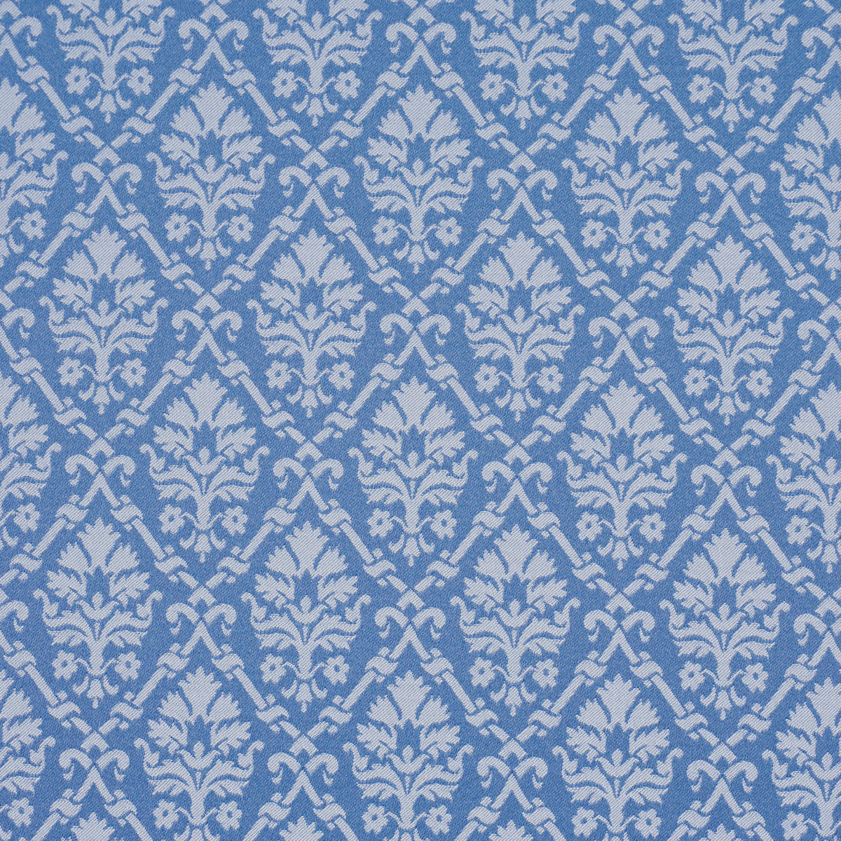 Grant Damask fabric in cobalt color - pattern number 85724 - by Schumacher in the Mark D. Sikes collection