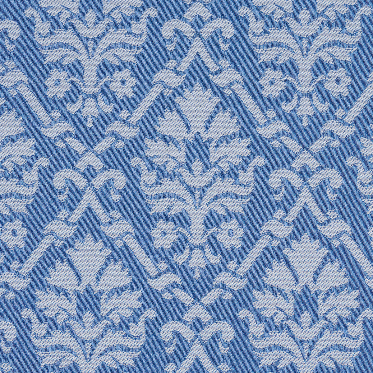 Grant Damask fabric in cobalt color - pattern number 85724 - by Schumacher in the Mark D. Sikes collection