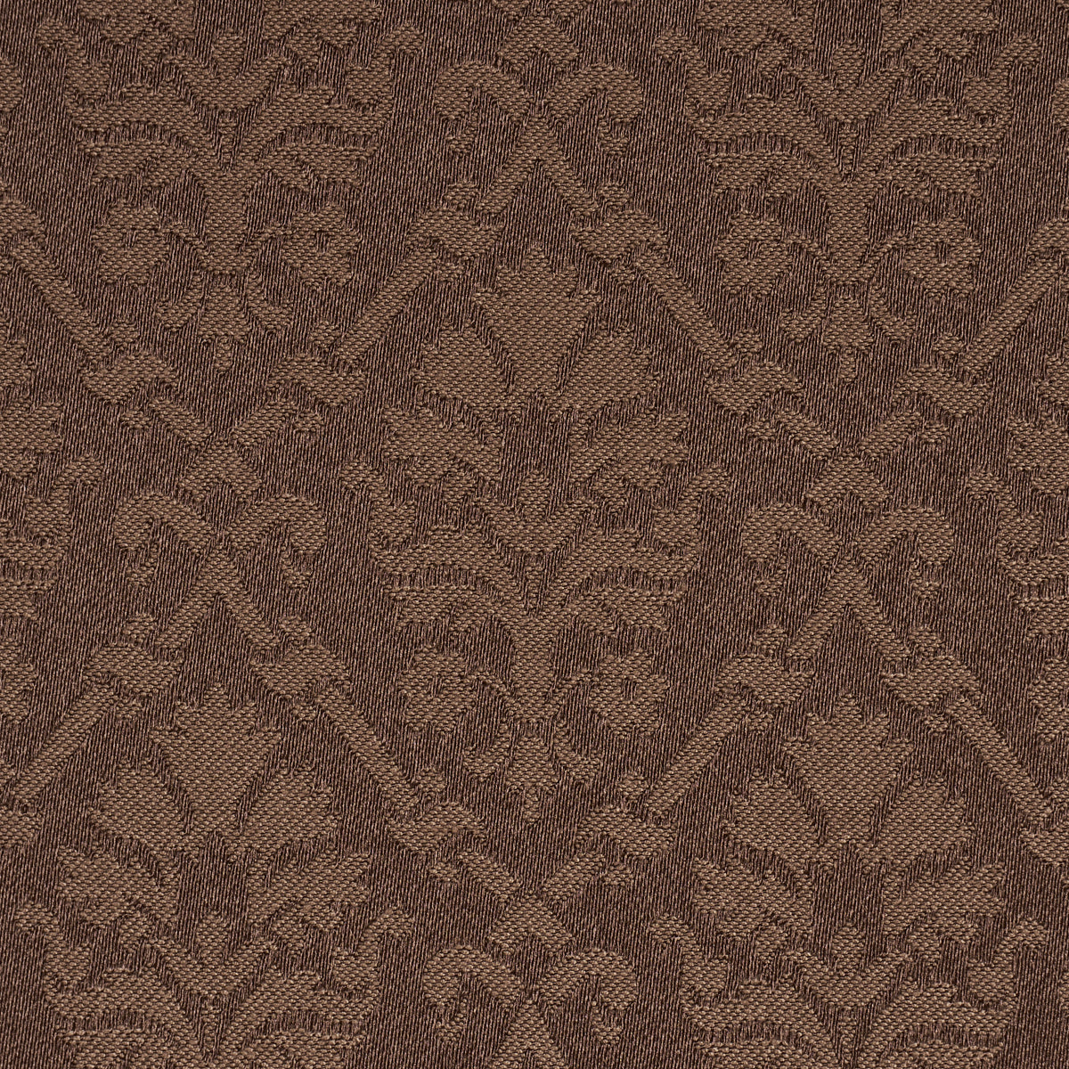 Grant Damask fabric in brown color - pattern number 85725 - by Schumacher in the Mark D. Sikes collection