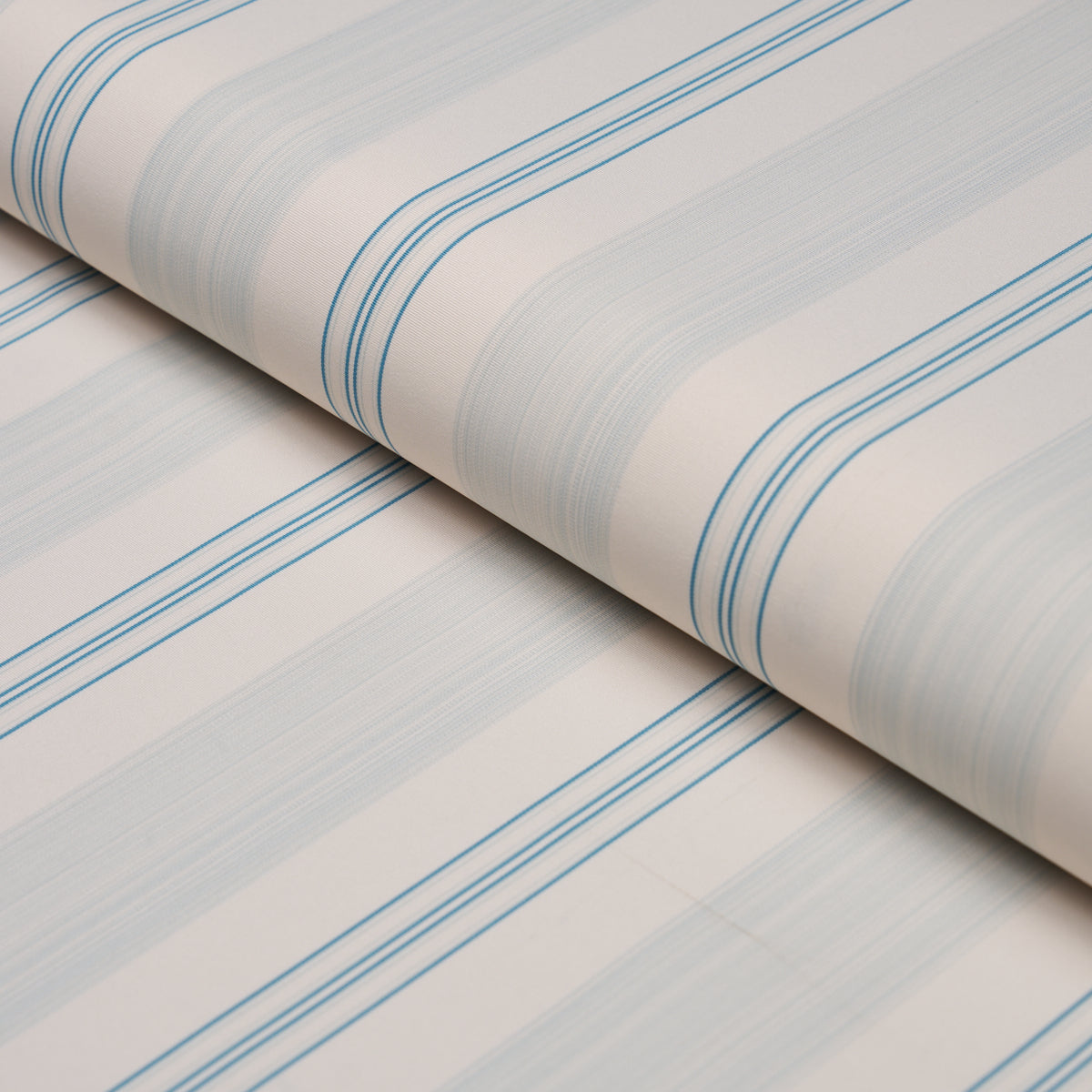 Jefferson Tented Stripe fabric in robin&