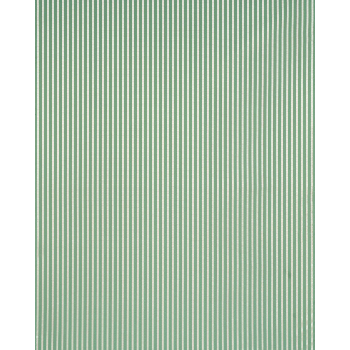 Lincoln Small Stripe fabric in green color - pattern number 85762 - by Schumacher in the Mark D. Sikes collection