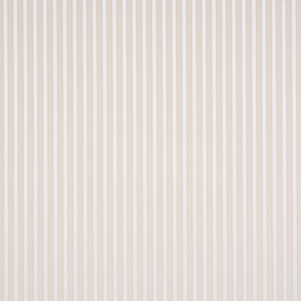 Lincoln Small Stripe fabric in ivory color - pattern number 85764 - by Schumacher in the Mark D. Sikes collection