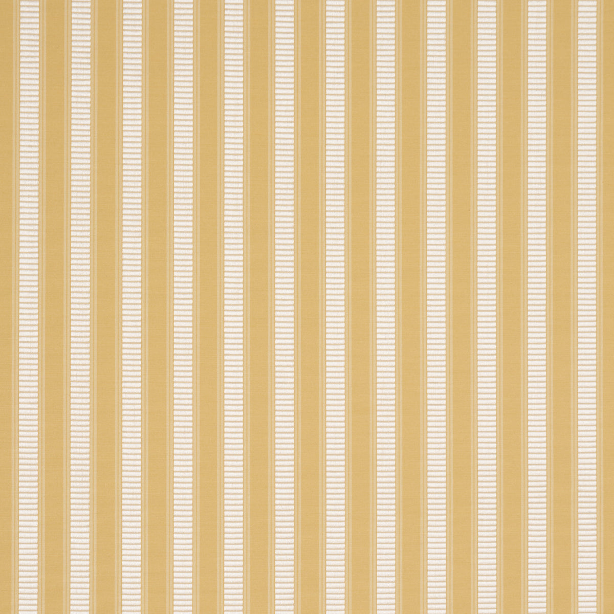 Lincoln Small Stripe fabric in yellow color - pattern number 85765 - by Schumacher in the Mark D. Sikes collection