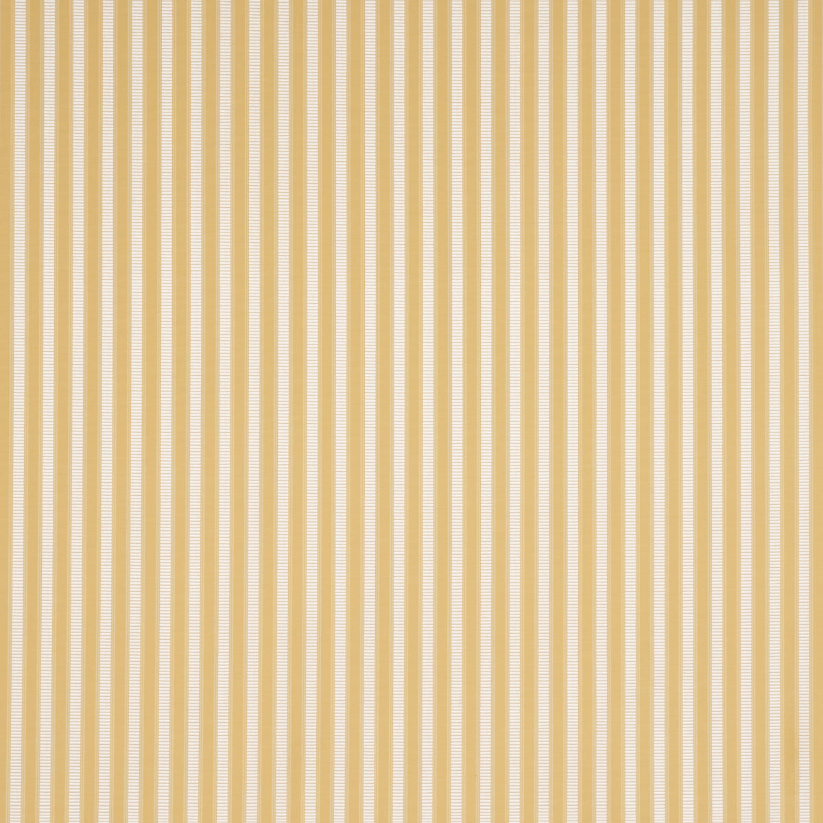 Lincoln Small Stripe fabric in yellow color - pattern number 85765 - by Schumacher in the Mark D. Sikes collection