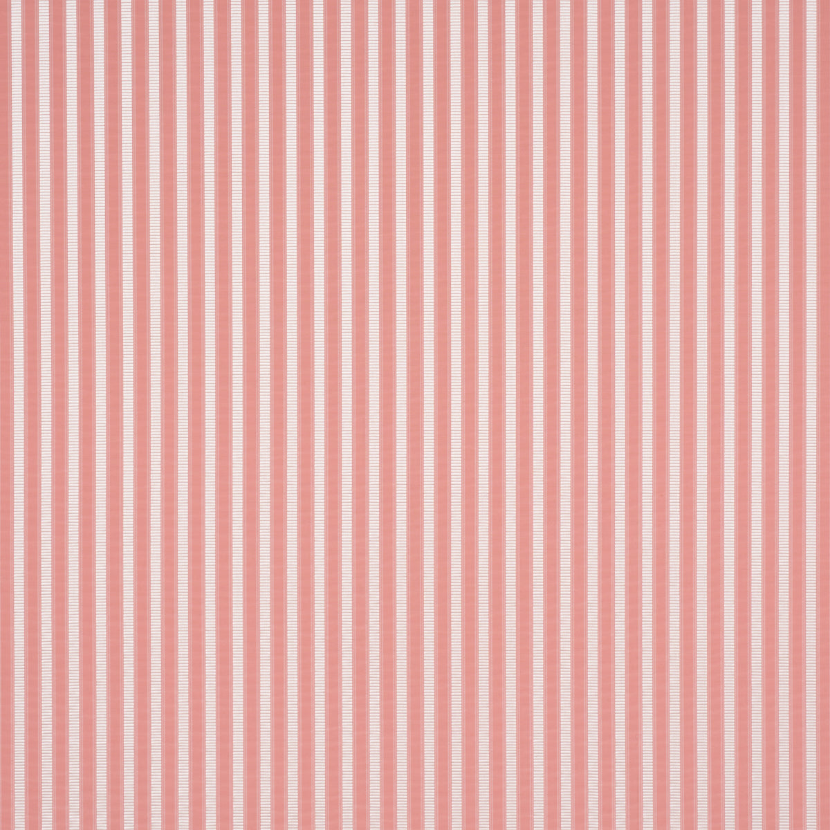 Lincoln Small Stripe fabric in pink color - pattern number 85766 - by Schumacher in the Mark D. Sikes collection