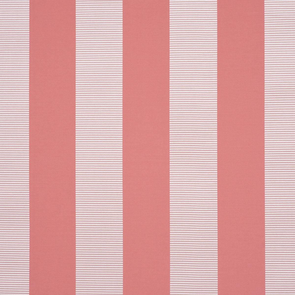 Madison Wide Stripe fabric in pink color - pattern number 85774 - by Schumacher in the Mark D. Sikes collection