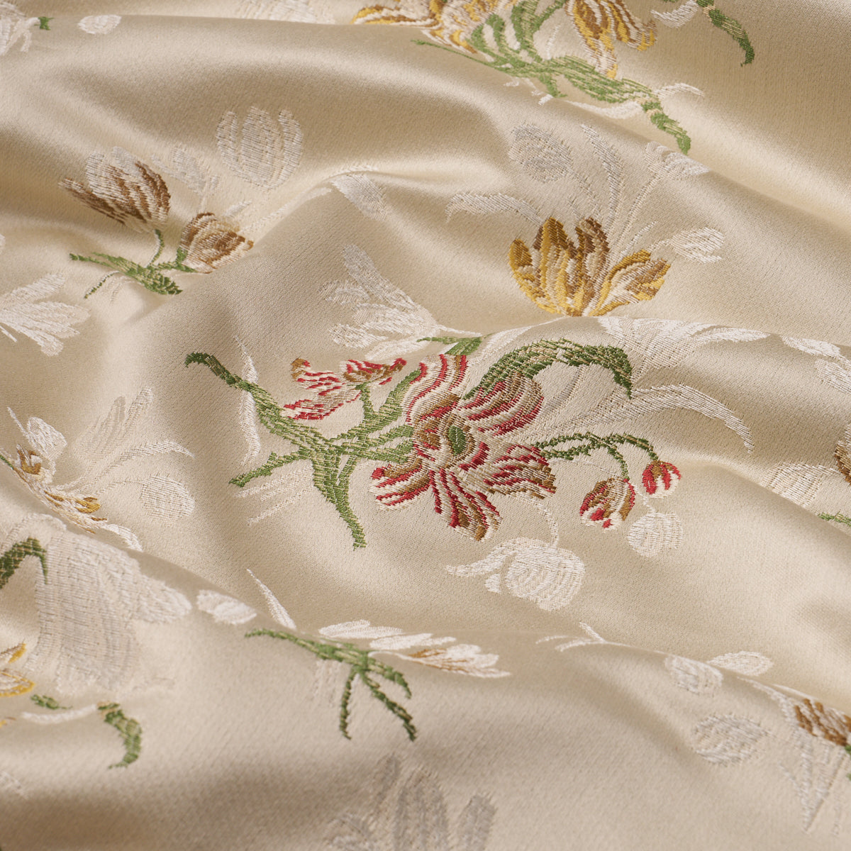 Spitalfields Bouquet fabric in alabaster color - pattern number 85820 - by Schumacher in the Williamsburg collection
