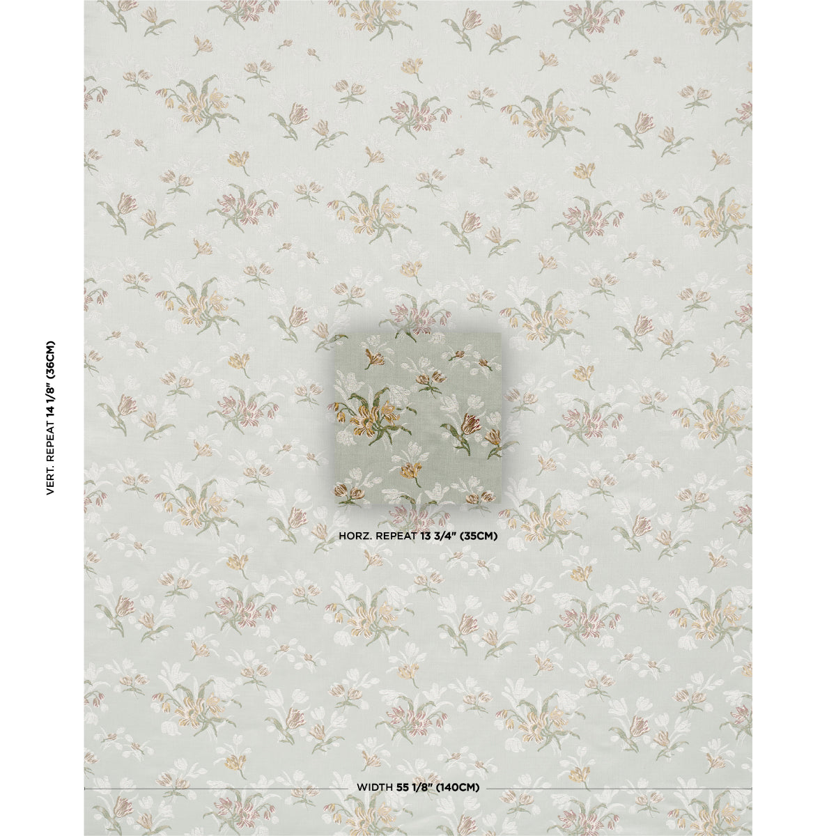 Spitalfields Bouquet fabric in robin&