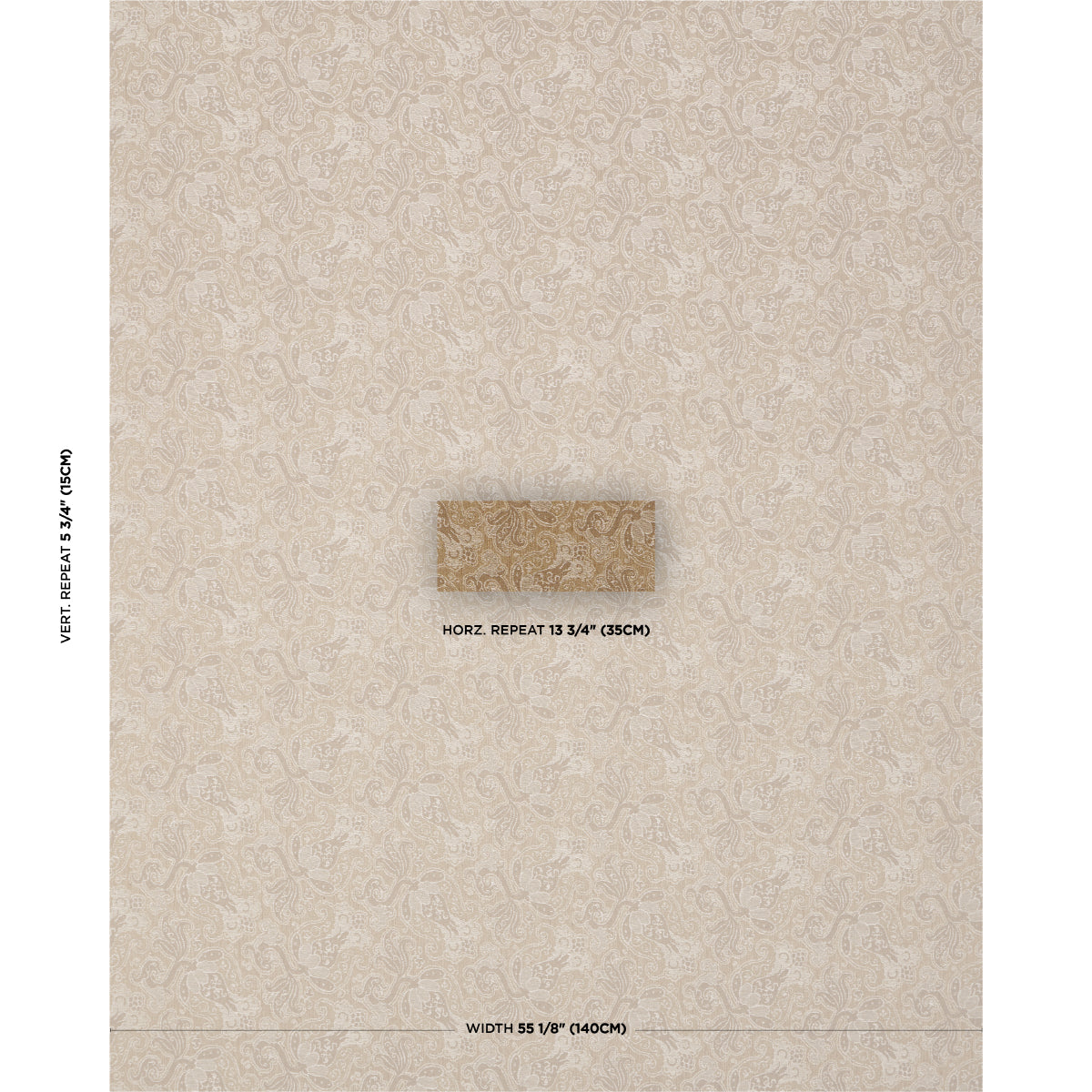 Tulipano fabric in caramel color - pattern number 85830 - by Schumacher in the Williamsburg collection