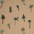 Tropical Trees fabric in Green on Natural color - pattern number 85851 - by Schumacher in the Perennial Favorites collection
