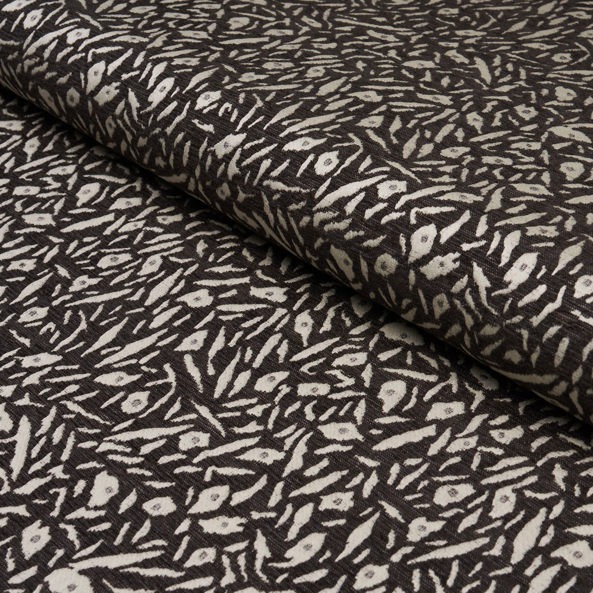 Jungle Moss fabric in brown color - pattern number 85861 - by Schumacher in the Caroline Z Hurley collection