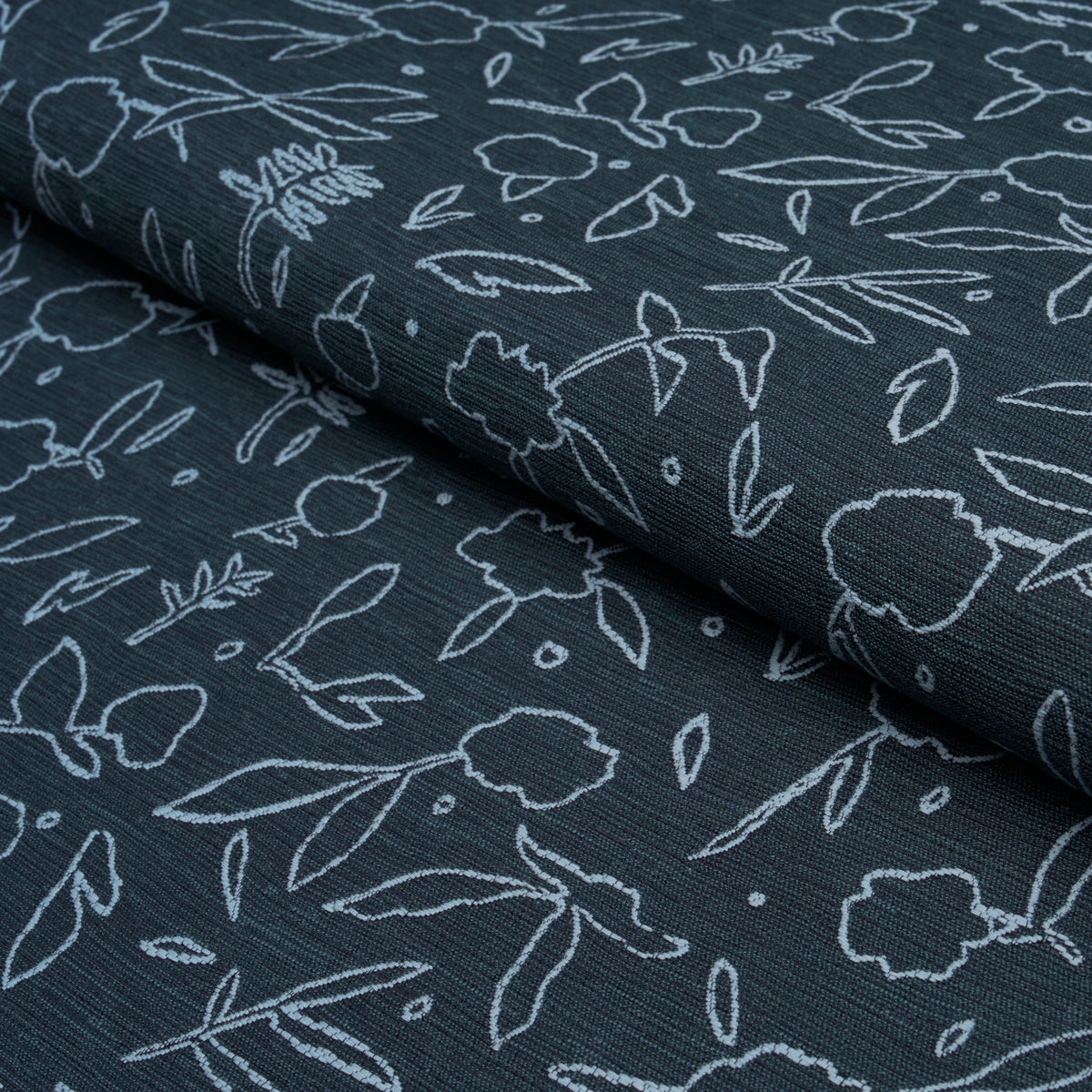 Jungle Vine fabric in dark blue color - pattern number 85871 - by Schumacher in the Caroline Z Hurley collection