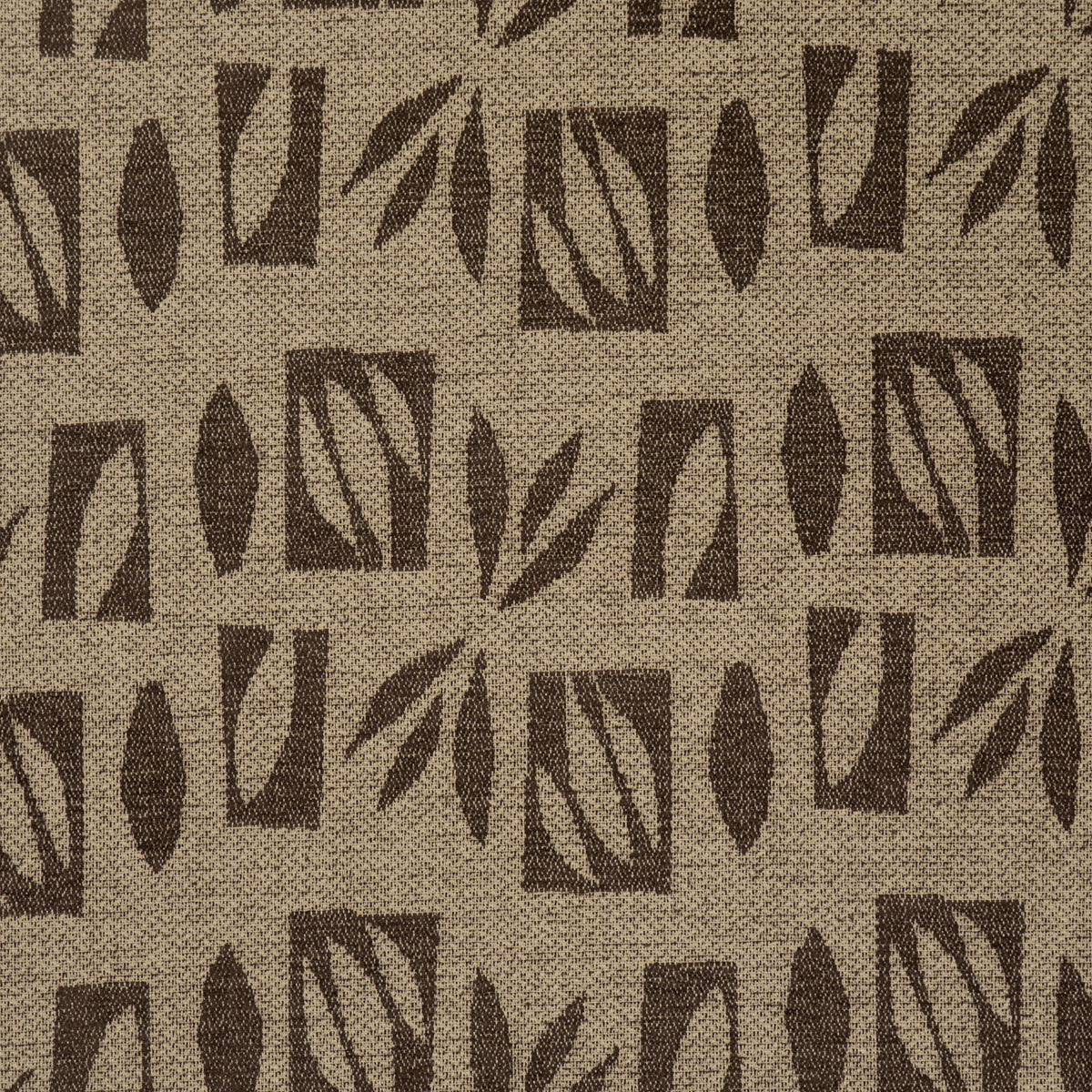 Banana Leaf Cut Out fabric in brown color - pattern number 85882 - by Schumacher in the Caroline Z Hurley collection