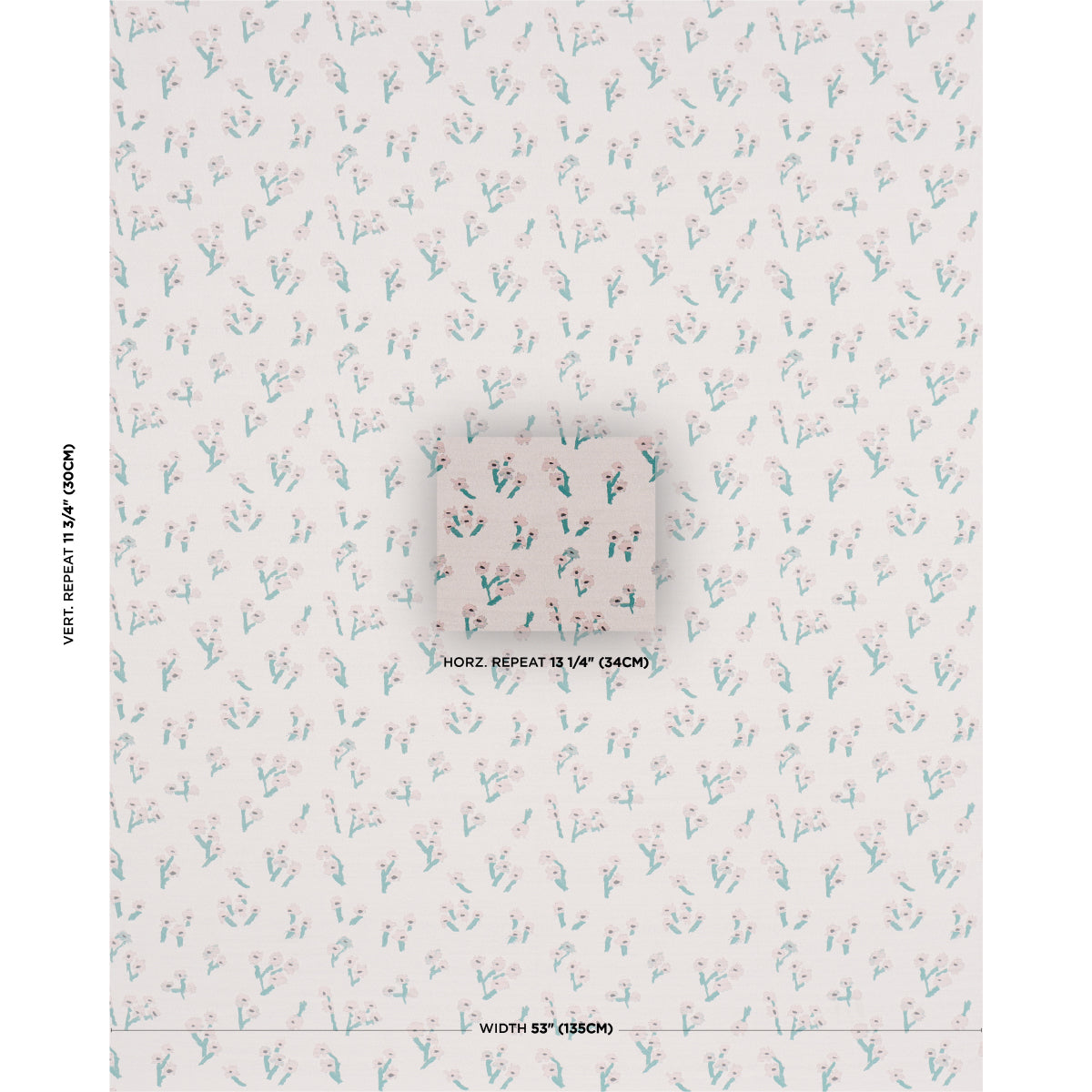 Rosie Posy Woven fabric in pink color - pattern number 85891 - by Schumacher in the Caroline Z Hurley collection