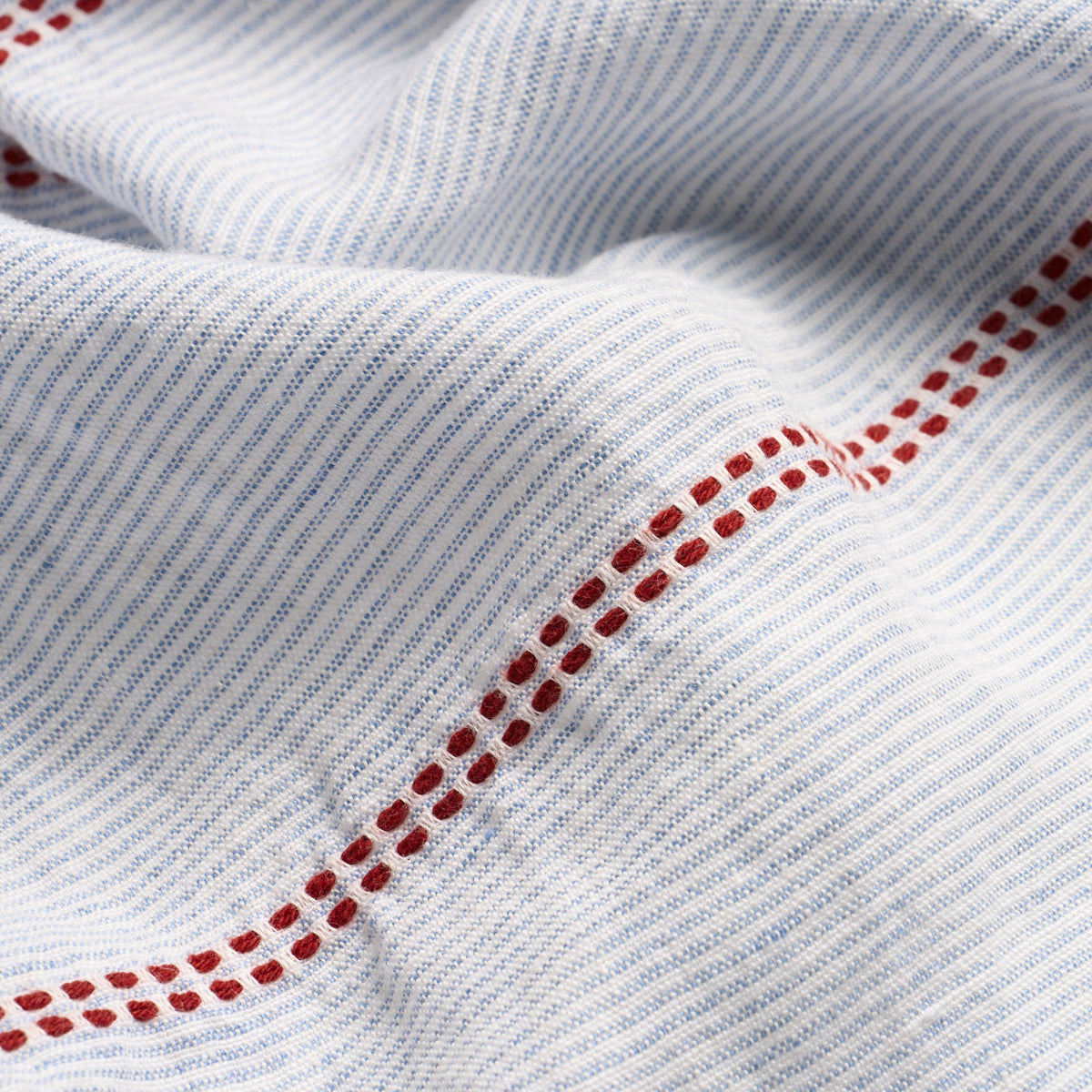 Clyde Sheer fabric in americana color - pattern number 85970 - by Schumacher in the Prairie collection