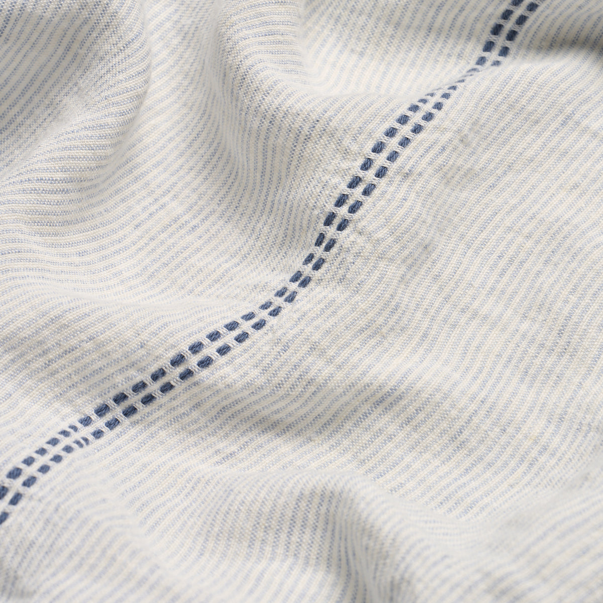 Clyde Sheer fabric in cornflower color - pattern number 85971 - by Schumacher in the Prairie collection