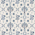 Fairview Cross Stitch Embroidery fabric in indigo color - pattern number 85981 - by Schumacher in the Prairie collection