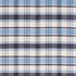 Heidi Plaid fabric in indigo color - pattern number 85990 - by Schumacher in the Prairie collection