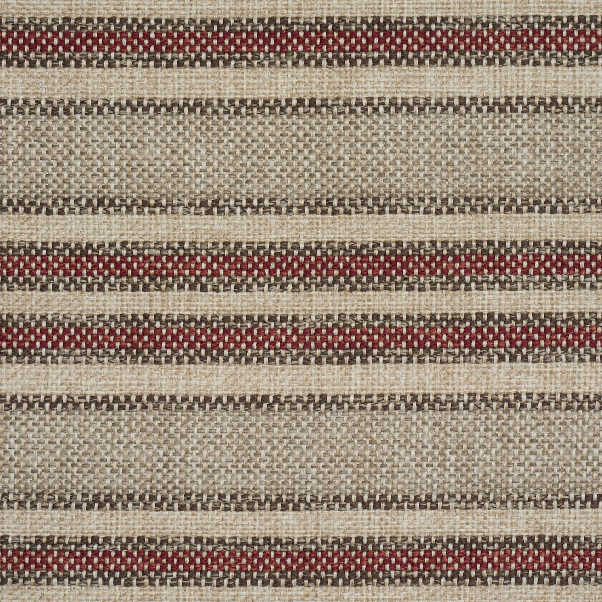 Even Keel Outdoor Stripe fabric in rust color - pattern number 86031 - by Schumacher in the Perennial Favorites collection