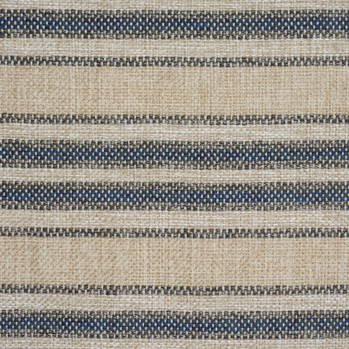 Even Keel Outdoor Stripe fabric in navy color - pattern number 86032 - by Schumacher in the Perennial Favorites collection