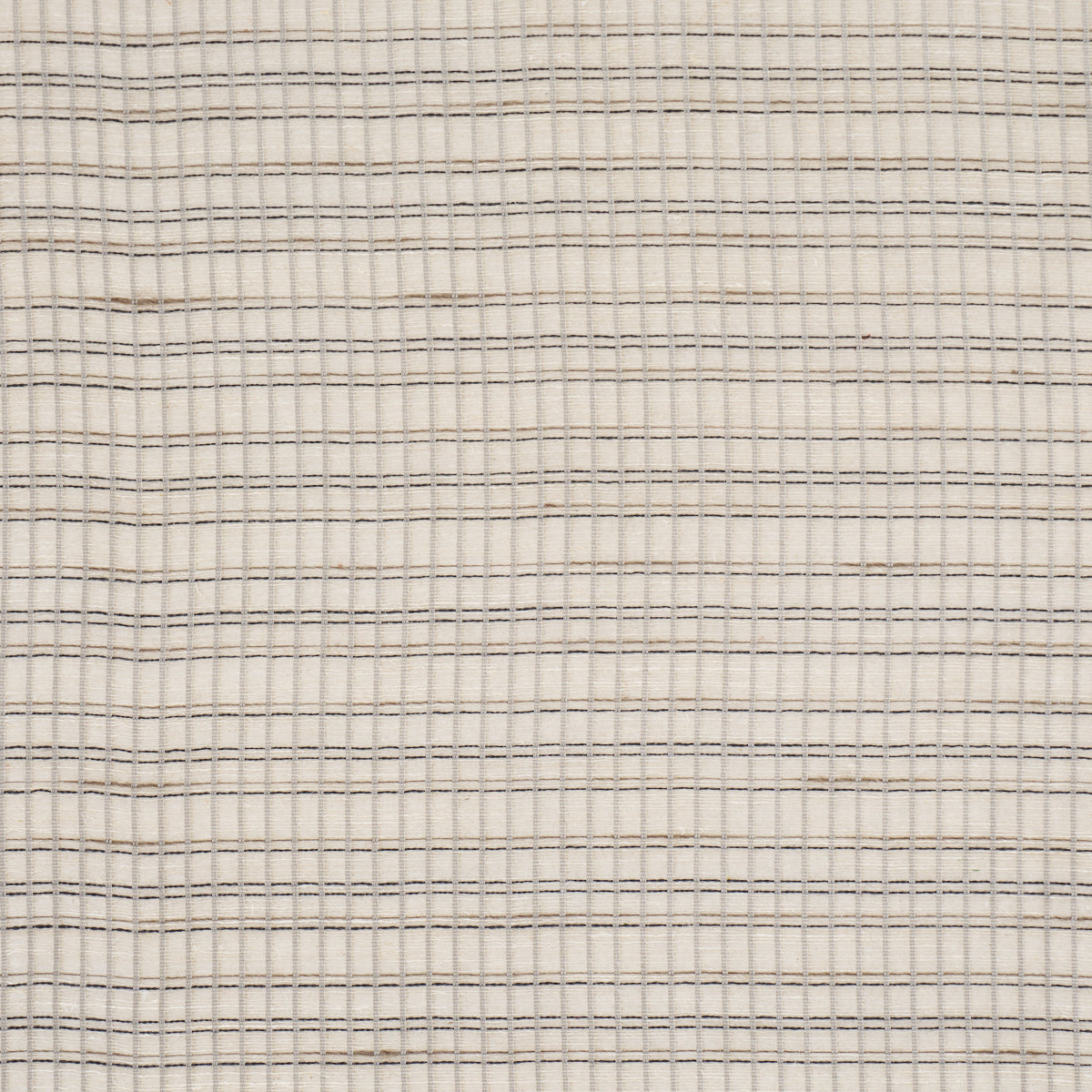 Payton Linen Sheer Grid fabric in black &amp; white color - pattern number 86050 - by Schumacher in the Patterson Flynn collection