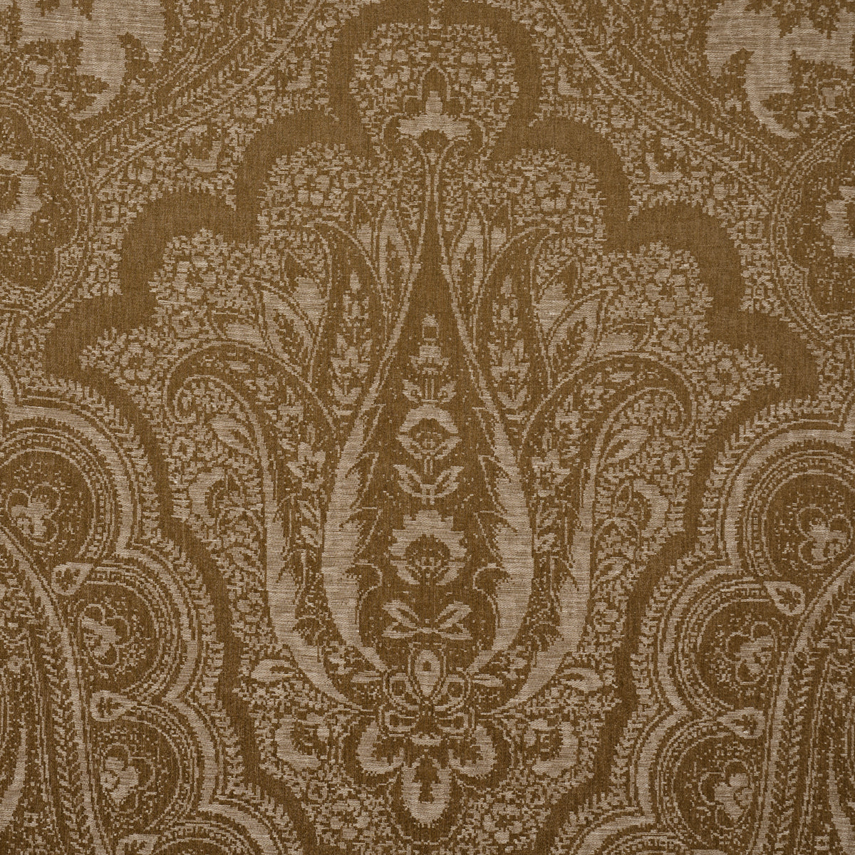 Amara Paisley fabric in oro color - pattern number 86121 - by Schumacher in the Acquerello collection