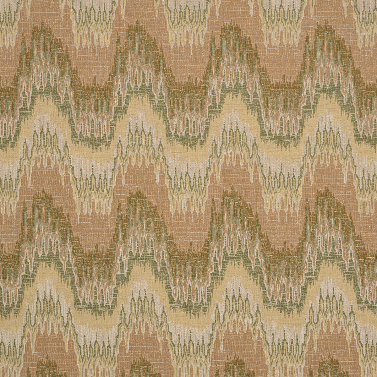 Elio Flamestitch fabric in citron color - pattern number 86132 - by Schumacher in the Acquerello collection