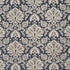 Gianna Embroidery fabric in indigo color - pattern number 86161 - by Schumacher in the Acquerello collection