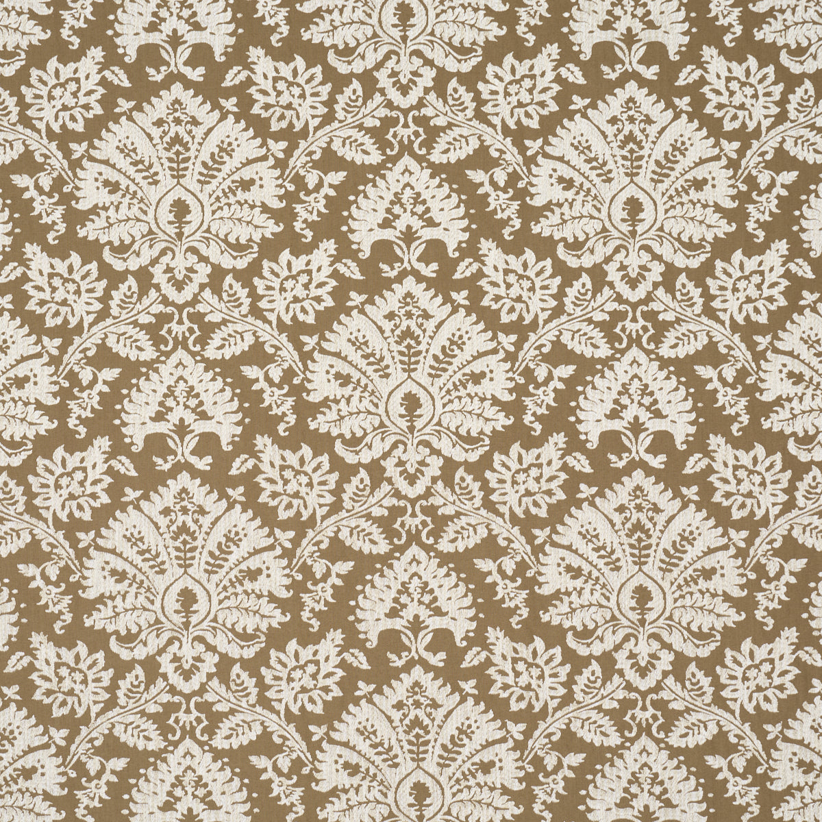 Gianna Embroidery fabric in caramel color - pattern number 86162 - by Schumacher in the Acquerello collection
