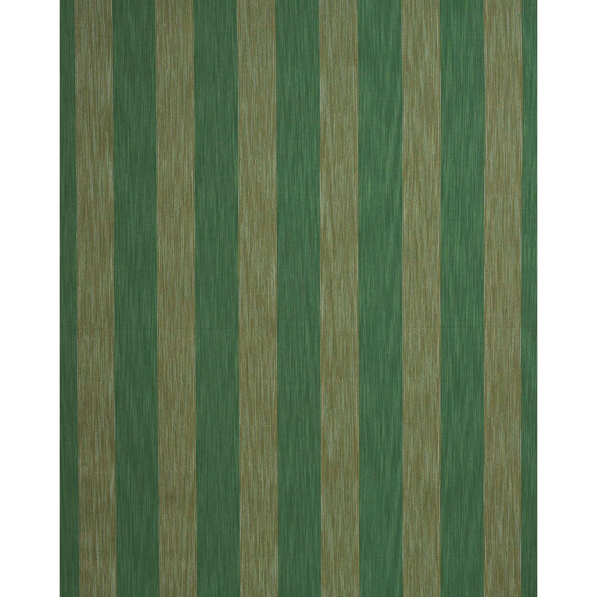Universal Stripe fabric in emerald color - pattern number 86231 - by Schumacher in the True Stripes collection