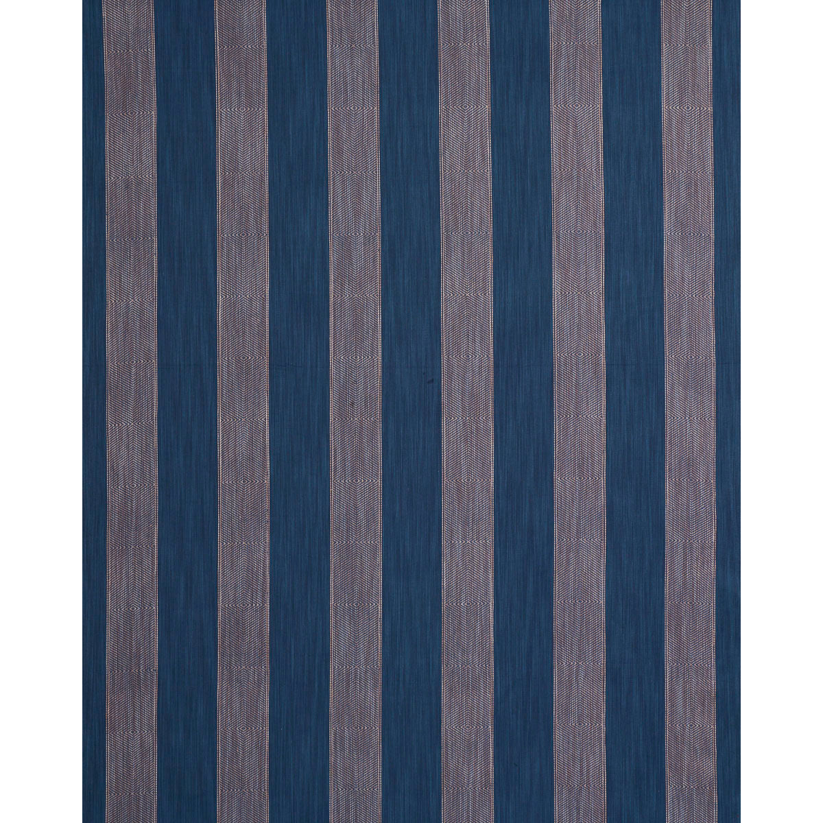 Universal Stripe fabric in indigo color - pattern number 86232 - by Schumacher in the True Stripes collection