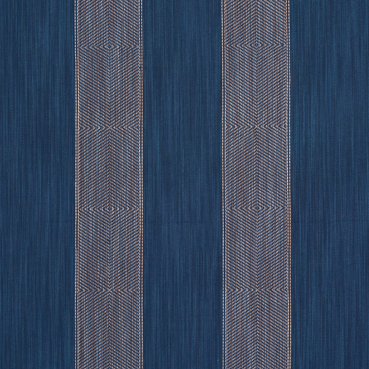 Universal Stripe fabric in indigo color - pattern number 86232 - by Schumacher in the True Stripes collection