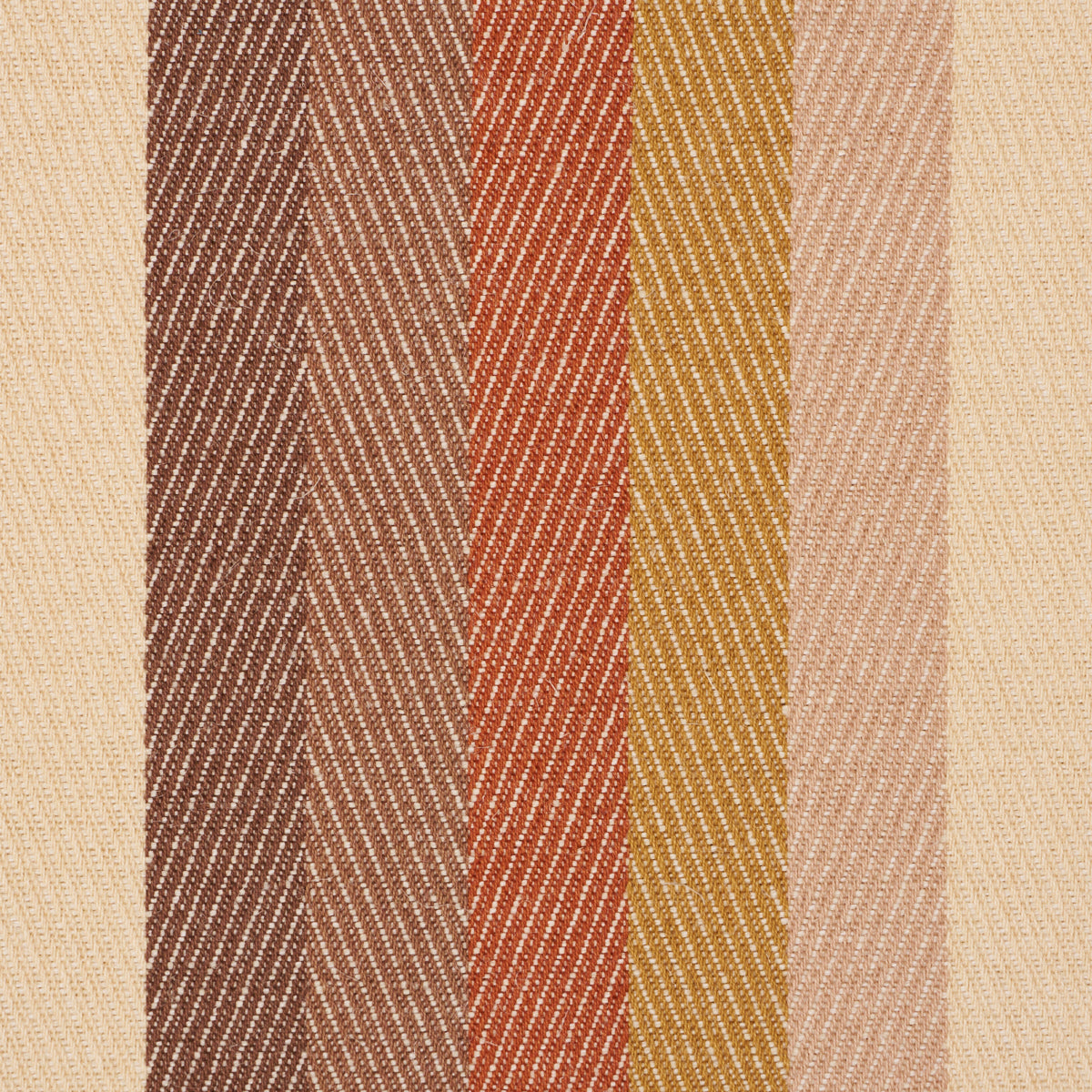 Dancing Stripe fabric in cedar color - pattern number 86240 - by Schumacher in the True Stripes collection