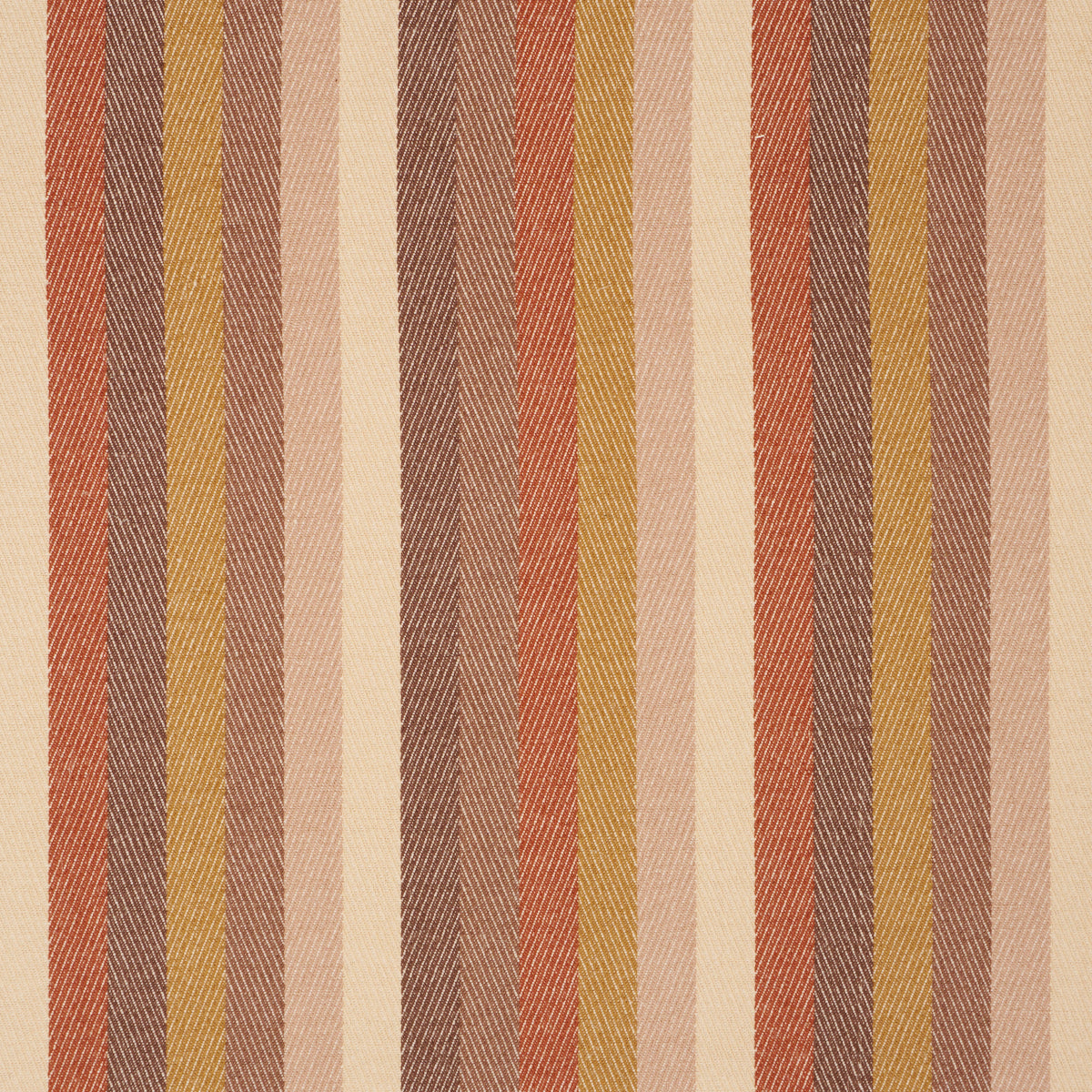 Dancing Stripe fabric in cedar color - pattern number 86240 - by Schumacher in the True Stripes collection
