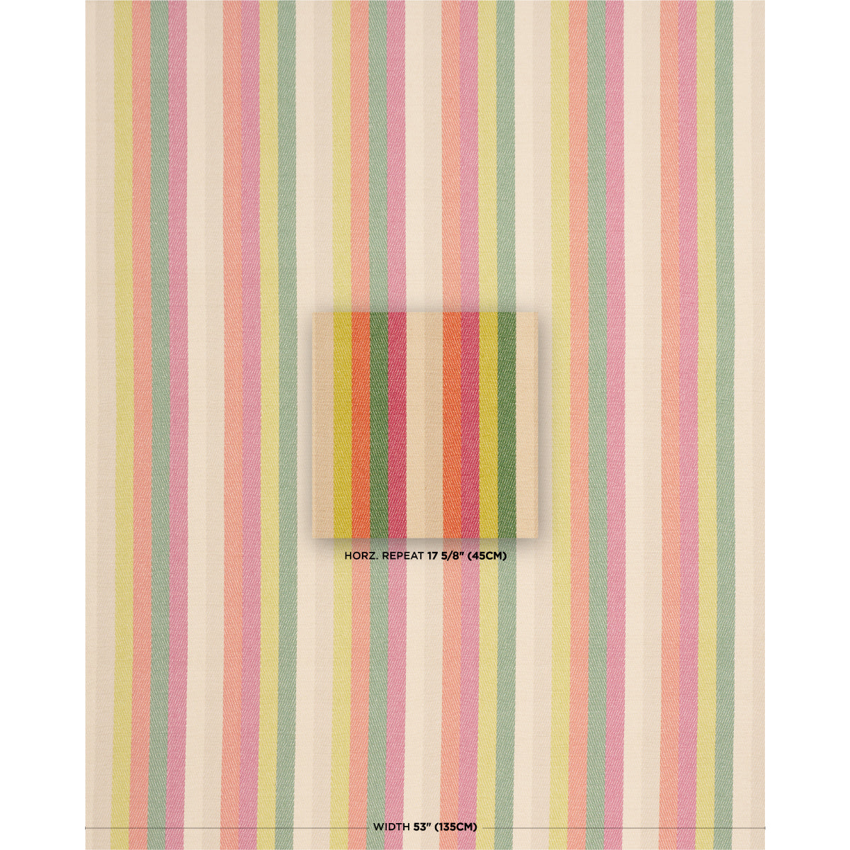 Dancing Stripe fabric in jewel color - pattern number 86241 - by Schumacher in the True Stripes collection