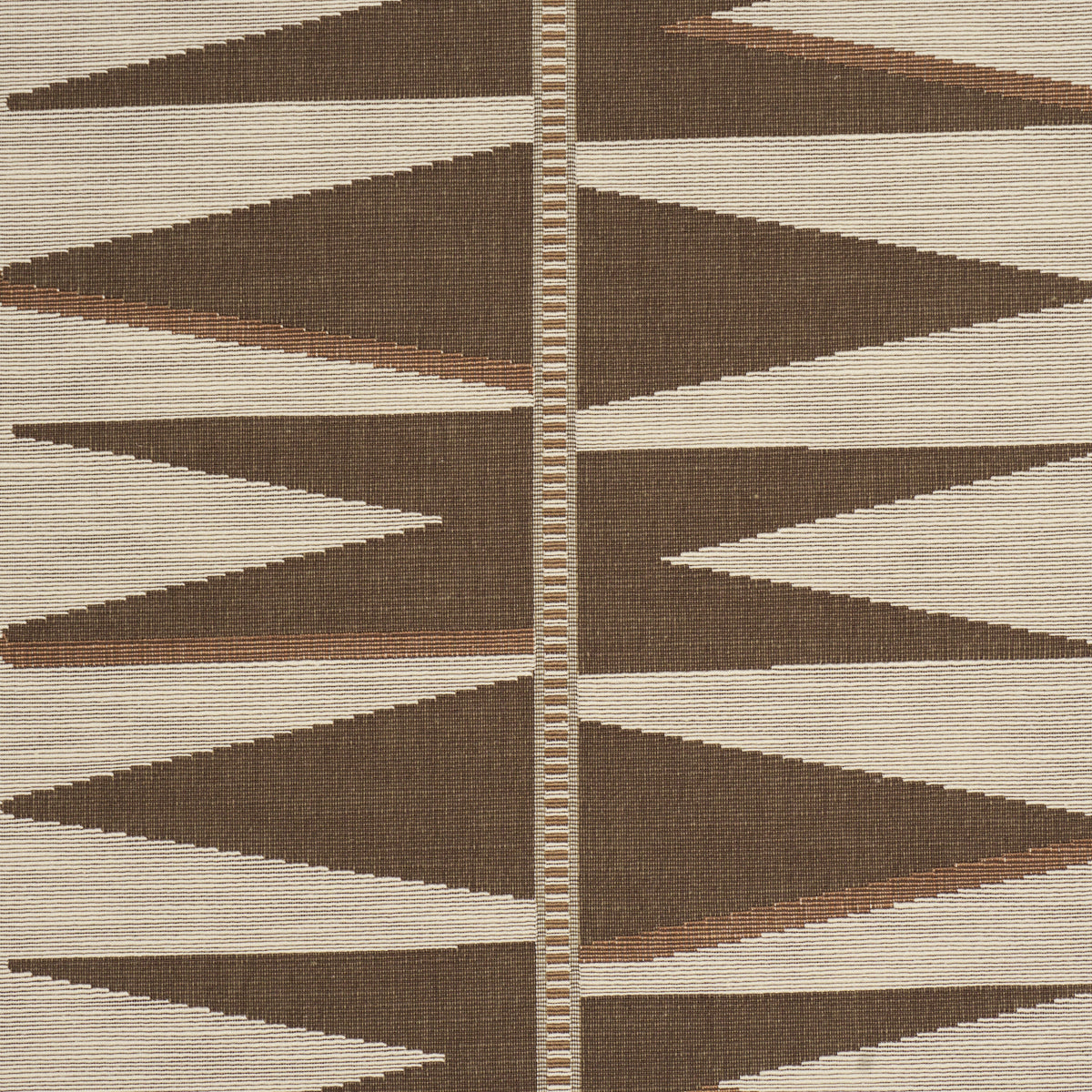 Sarita Tapestry fabric in java color - pattern number 86250 - by Schumacher in the True Stripes collection