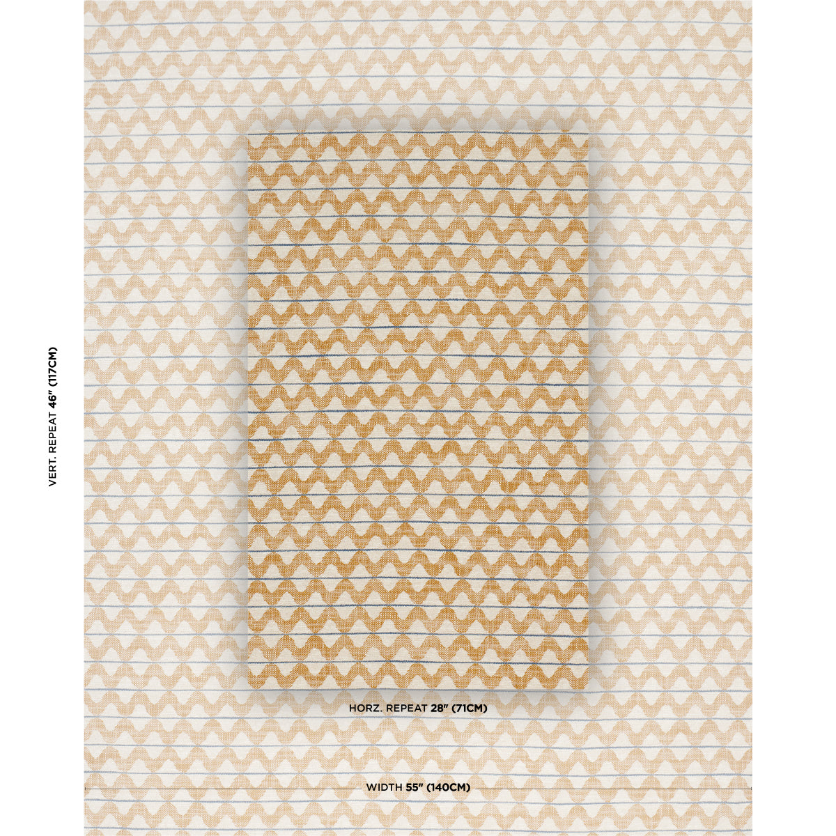 Dayana Performance fabric in ochre color - pattern number 86400 - by Schumacher in the Schumacher Utility: Wovens collection