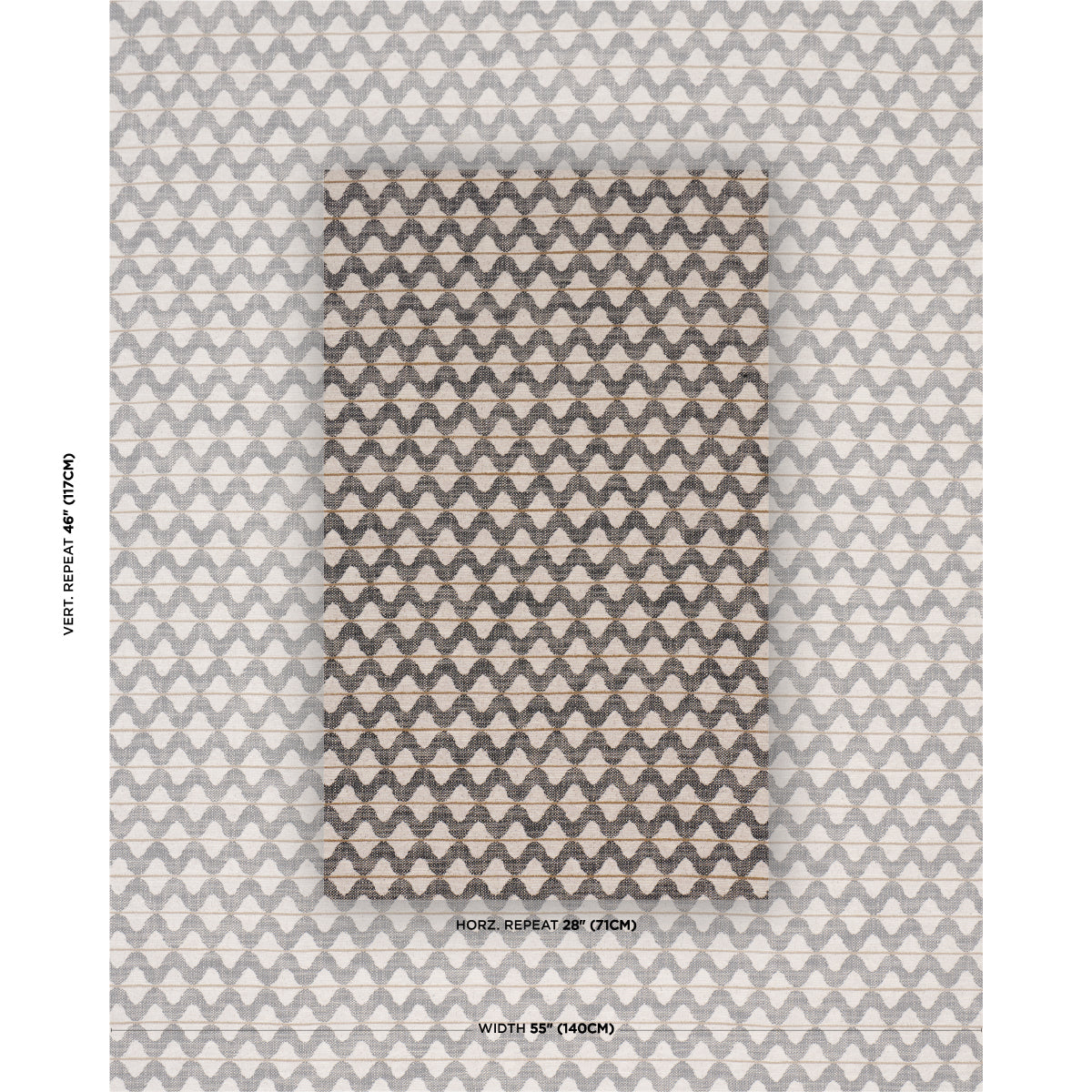 Dayana Performance fabric in graphite color - pattern number 86402 - by Schumacher in the Schumacher Utility: Wovens collection