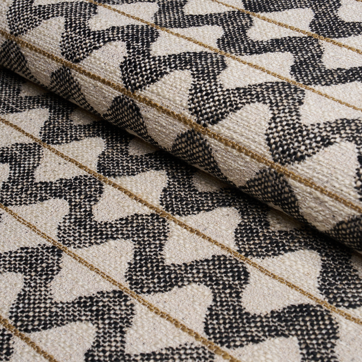 Dayana Performance fabric in graphite color - pattern number 86402 - by Schumacher in the Schumacher Utility: Wovens collection