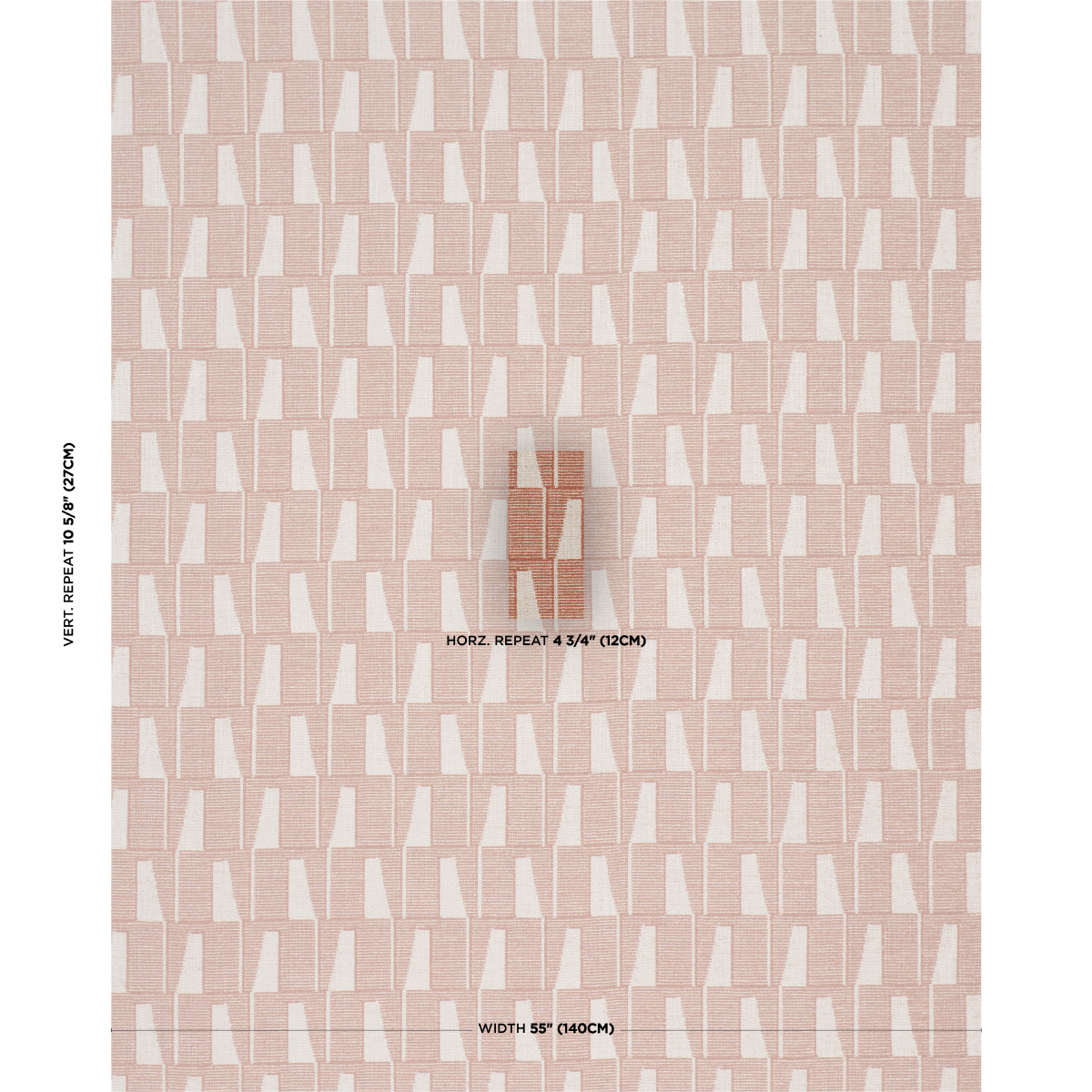 Gaetan Performance fabric in terracotta color - pattern number 86422 - by Schumacher in the Schumacher Utility: Wovens collection