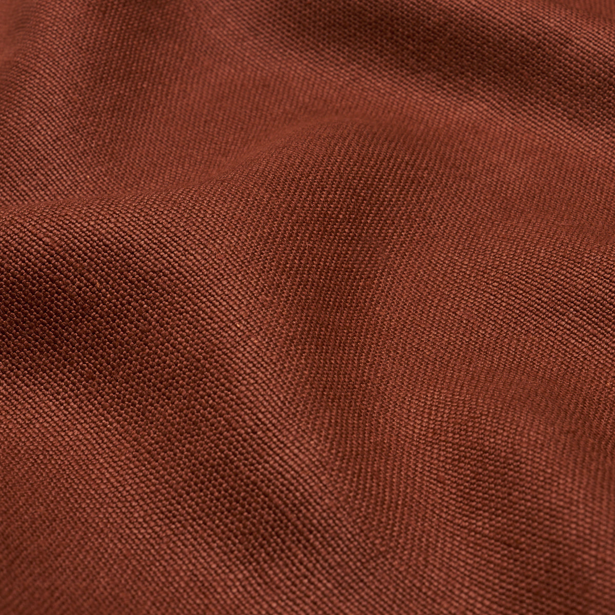 Piet Performance Linen fabric in terracotta color - pattern number 86461 - by Schumacher in the Atelier Paris collection