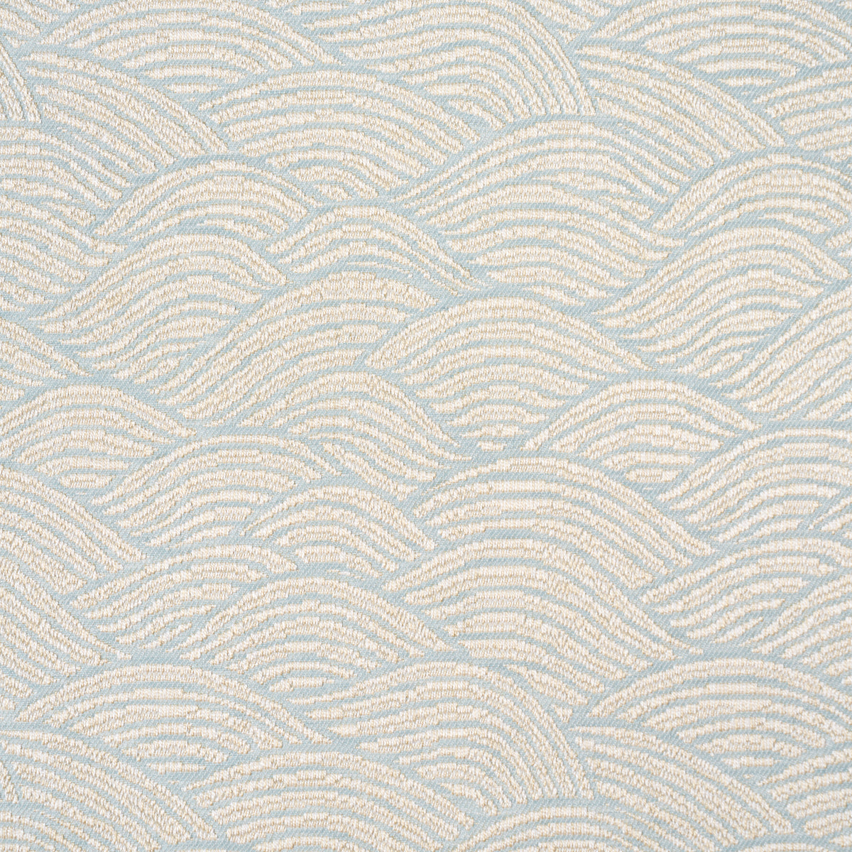 Symphony Scallop fabric in sky color - pattern number 86540 - by Schumacher in the Japonisme collection