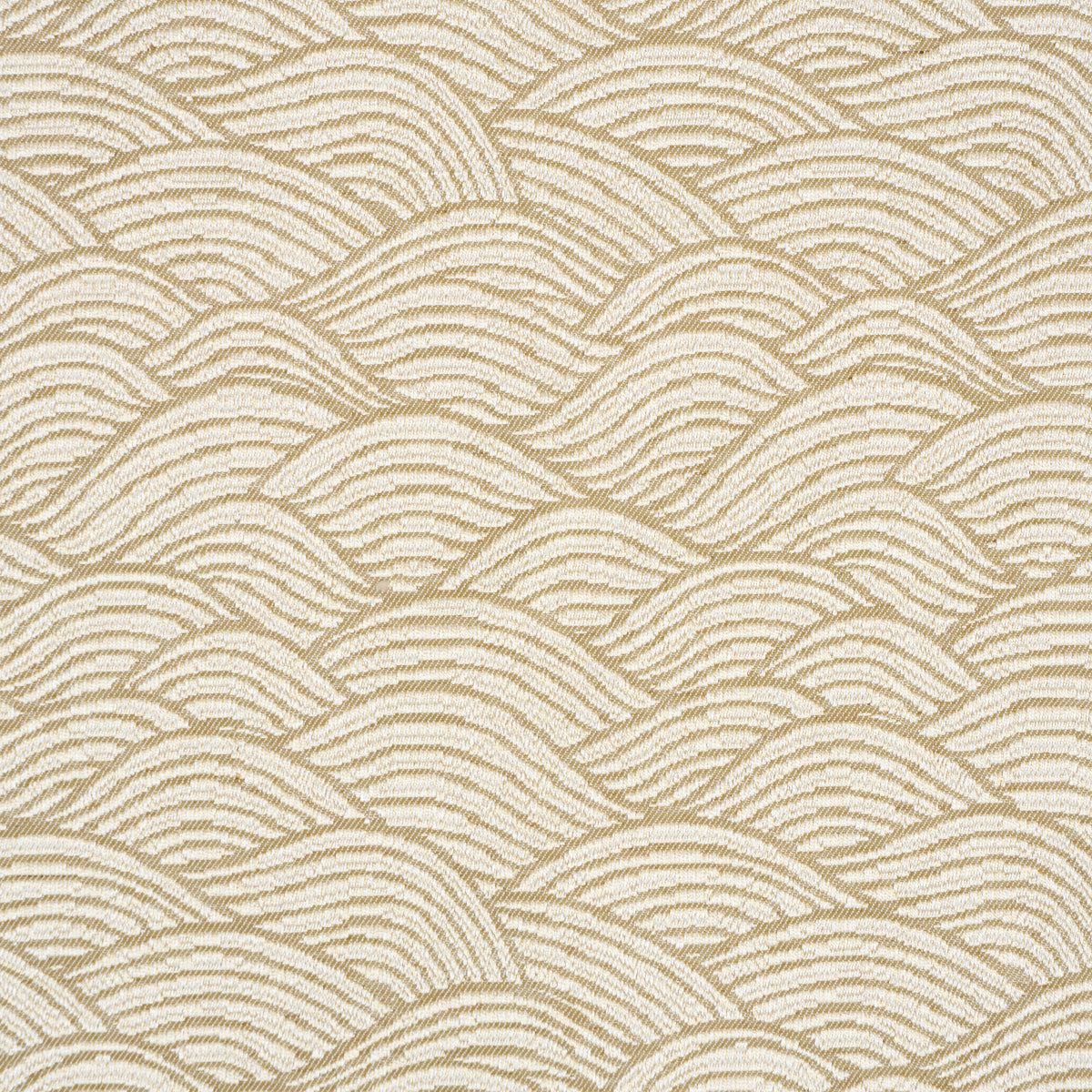 Symphony Scallop fabric in neutral color - pattern number 86542 - by Schumacher in the Japonisme collection