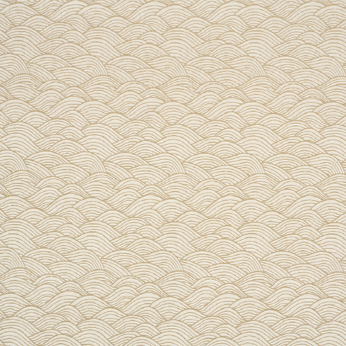 Symphony Scallop fabric in neutral color - pattern number 86542 - by Schumacher in the Japonisme collection